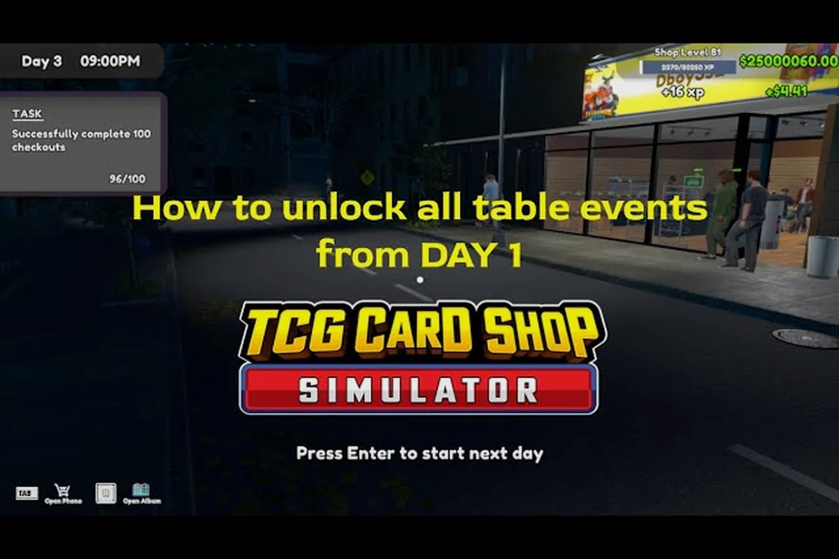 TCG Card Shop Simulator Event Plays Required: Math
