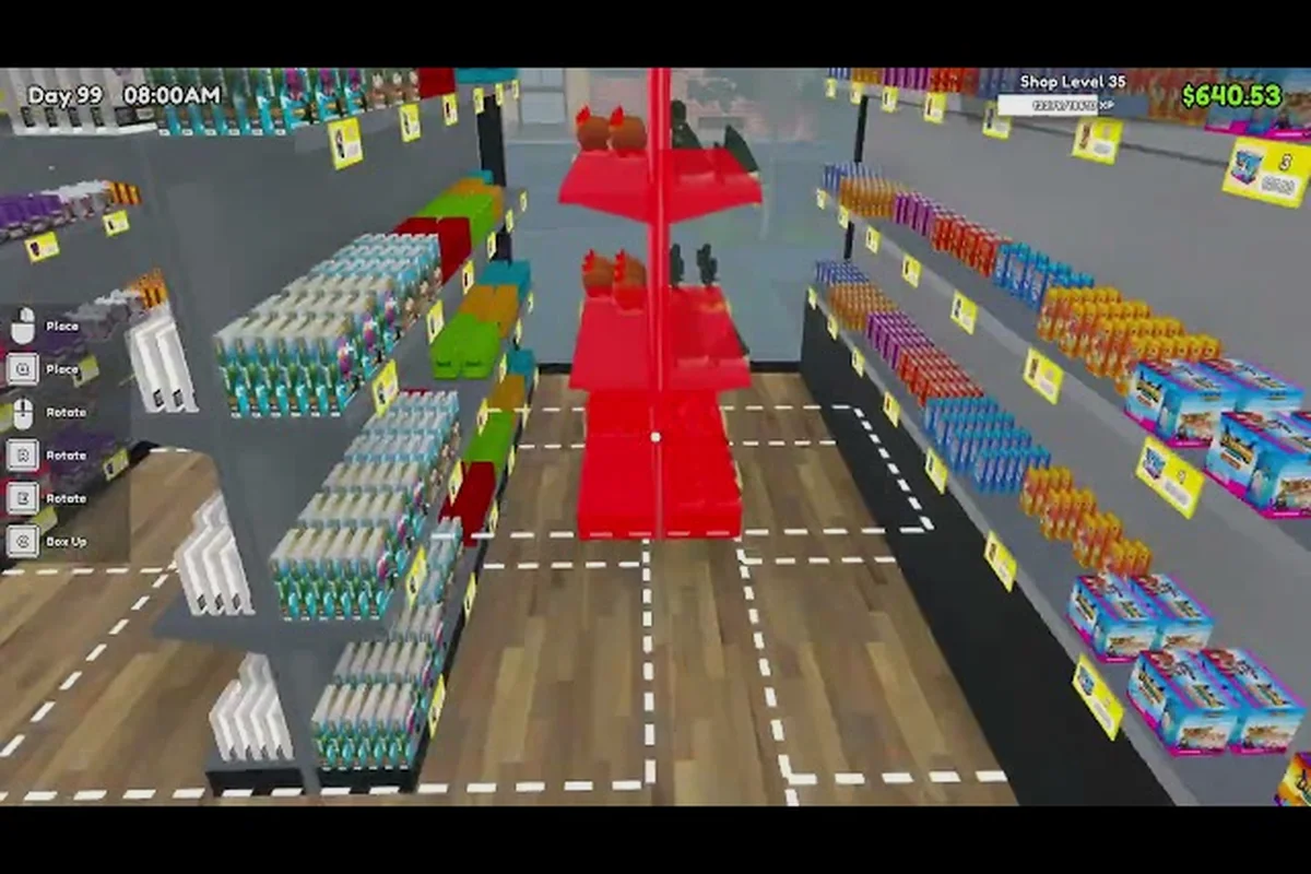 TCG Card Shop Simulator Shop Layout: 28-Customer Plan
