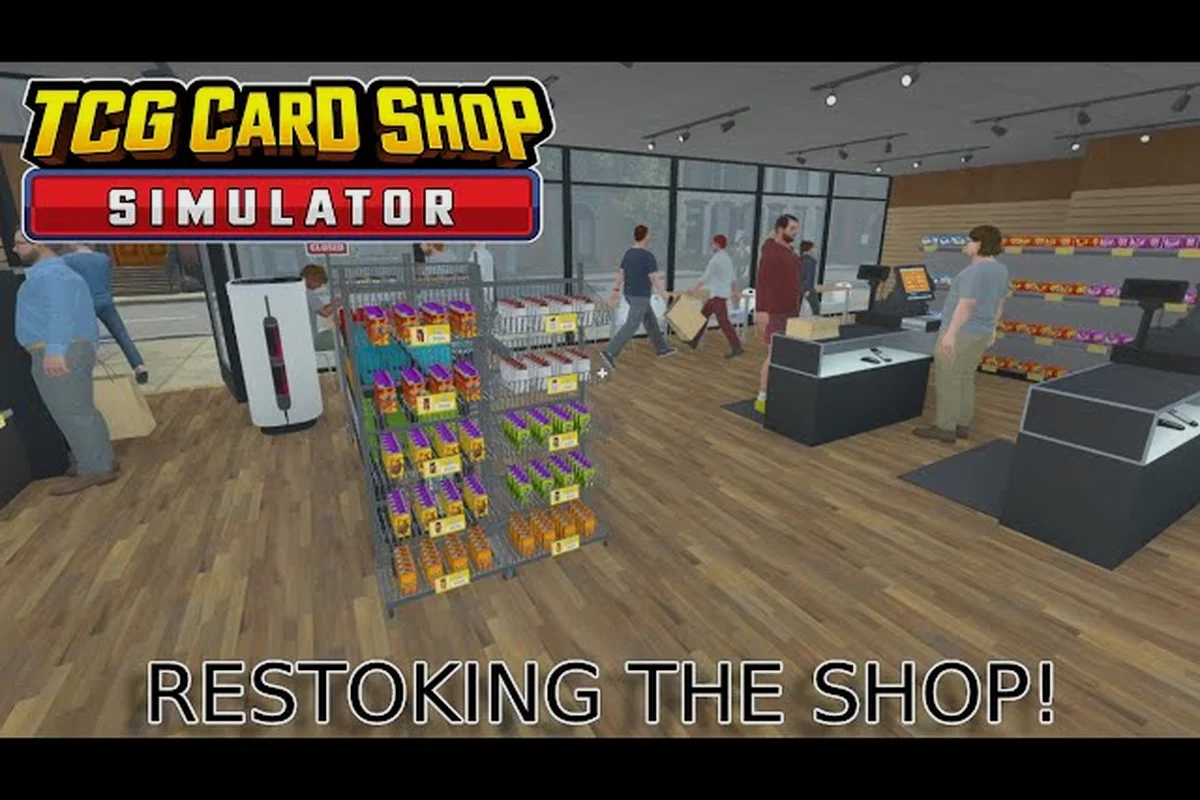 TCG Card Shop Simulator Restocking: Warehouse & Floors